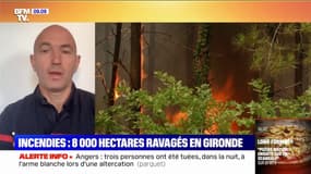 Incendies en Gironde: "Les prochaines heures vont être déterminantes", selon le vice-président du syndicat des pompiers