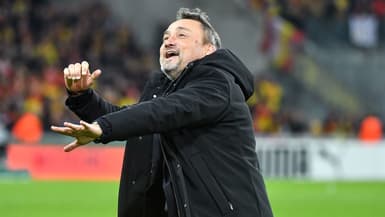 Franck Haise après la victoire de Lens contre le PSG, janvier 2023