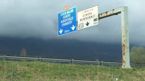 L'autoroute A41 près de Grenoble. 