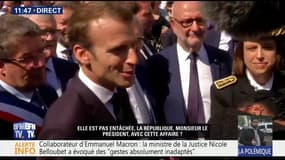 "La République est inaltérable", la très courte réponse de Macron, interrogé sur l'affaire Benalla