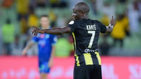 N'Golo Kanté avec Al-Ittihad en Arabie saoudite, à Djeddah le 21 septembre 2023