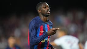 Ousmane Dembélé buteur avec le Barça lors du Trophée Gamper, le 7 août 2022