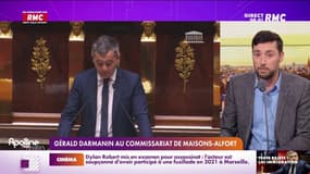 Gérald Darmanin au commissariat de Maisons-Alfort 