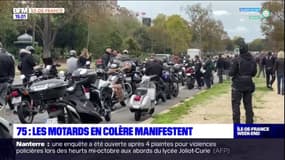 Paris: les motards en colère manifestent contre le stationnement payant