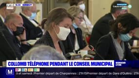 Grégory Doucet recadre Gérard Collomb, au téléphone, pendant le conseil municipal