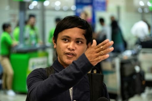 Le pêcheur philippin Rolando Omongos, le 29 mars 2017 à Manille Le pêcheur philippin Rolando Omongos, le 29 mars 2017 à Manille