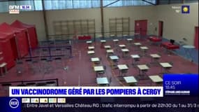 Cergy-Pontoise: un vaccinodrome géant entièrement géré par des pompiers