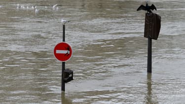 La Seine en crue à Paris (photo d'illustration)