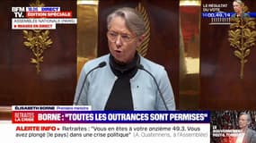 Elisabeth Borne: "Rejeter ce compromis, ce serait financer nos retraites par la dette et fragiliser dangereusement notre système par répartition"