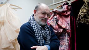 Le couturier français Christian Lacroix à l'opéra de Francfort, en Allemagne, le 16 février 2012 (photo d'illustration).