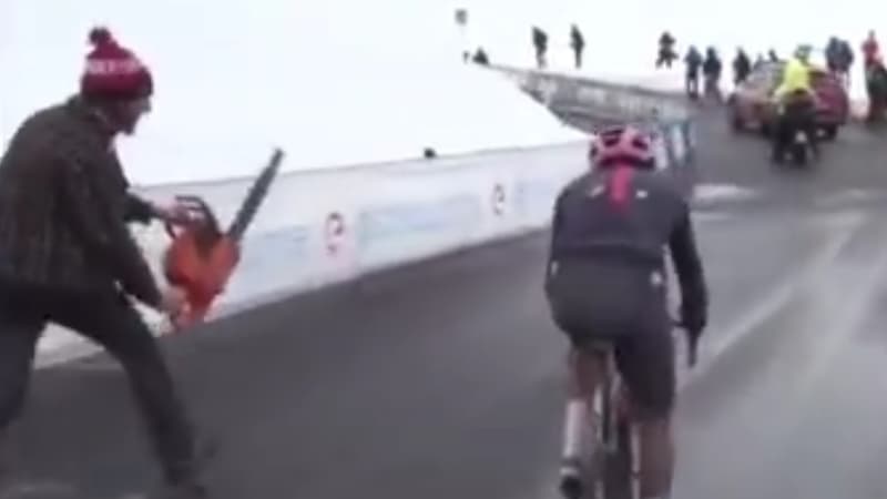 Giro: des spectateurs courent à côté de Bernal avec des tronçonneuses