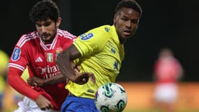 Rafael Fernandes (à droite) lors du match Arouca-Benfica, le 31/10/2023