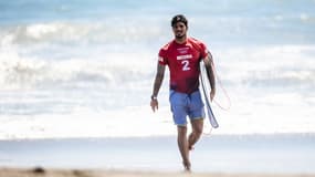 Le surfeur Gabriel Medina lors des JO de Tokyo