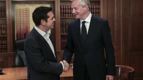 Alexis Tsipras et Bruno Le Maire, le 12 juin 2017