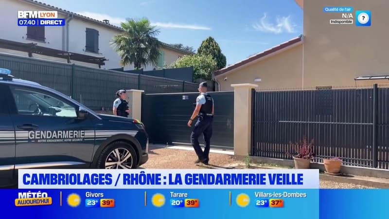 Cambriolages/Rhône : la gendarmerie veille