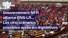 Un gouvernement NFP, une alliance Ensemble-LR… Les cinq scénarios possibles après les législatives