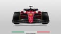 La F1-75 de Ferrari pour la saison 2022 de Formule 1