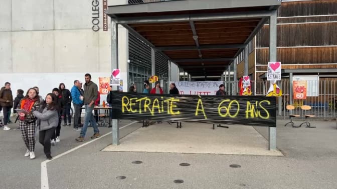 Environ 50% des enseignants sont en grève au collège de Fontreyne selon la directrice.