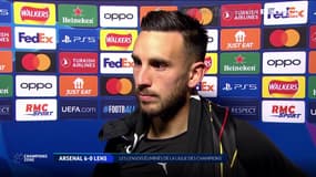 Adrien Thomasson après la défaite de Lens face à Arsenal en Ligue des champions, le 29/11/2023
