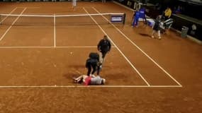 La joueuse Francesca Jones, victime d'un malaise à Bogota, le 2 avril 2025