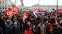 La manifestation du 11 mars à Marseille contre la réforme des retraites.