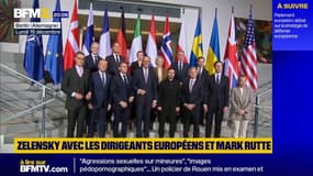 Guerre en Ukraine: Volodymyr Zelensky avec les dirigeants européens et de l'OTAN
