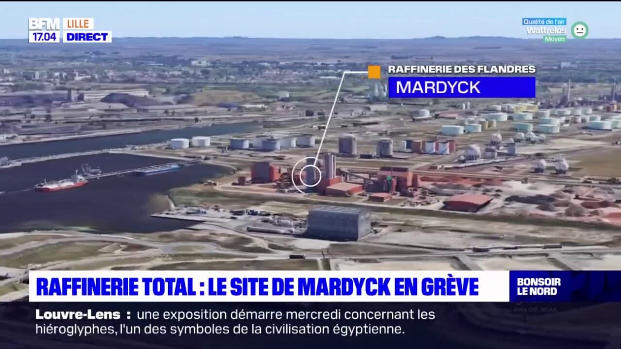 nord-gr-ve-sur-le-site-de-la-raffinerie-total-mardyck