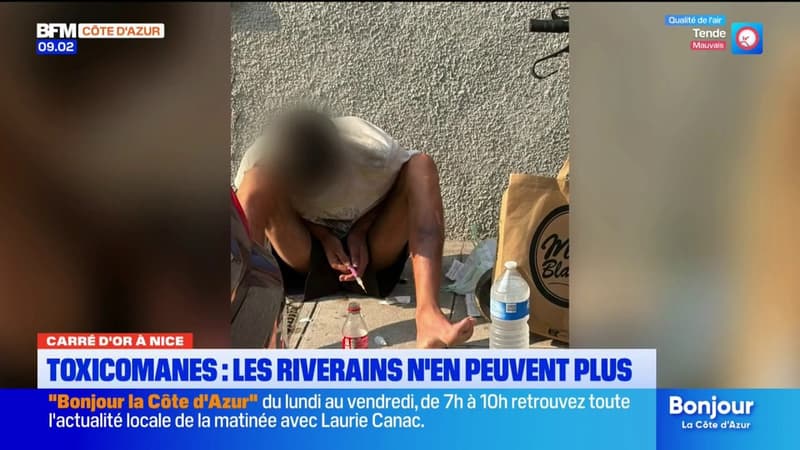 Dans le Carré d'or à Nice, les riverains alertent sur la présence de toxicomanes
