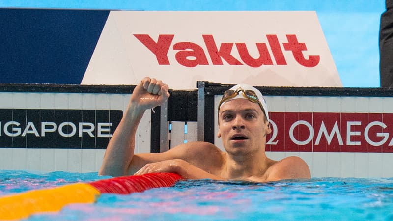 Mondiaux de natation: quand aura lieu la prochaine course de Léon Marchand après son titre sur le 200m 4 nages?