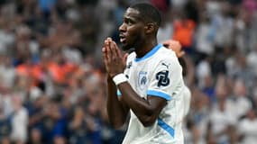 Geoffrey Kondogbia le 25/08/2024 lors du match de Ligue 1 OM-Reims