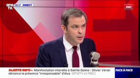 Olivier Véran juge "irresponsable" la présence d'élus à la manifestation interdite de Sainte-Soline