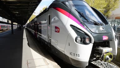 Un train TER en gare de Paris Est, en avril 2017