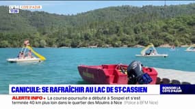 Fortes chaleurs: se rafraîchir au lac de Saint-Cassien