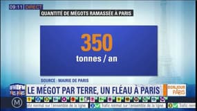 A Paris, le fléau des mégots jetés sur les trottoirs 