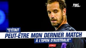 Open d'Australie : "Peut-être mon dernier match ici" annonce Gasquet après la défaite contre Alcaraz