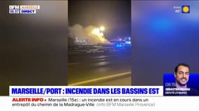 Marseille: un incendie se déclare dans les bassins Est du Grand port maritime