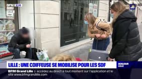 Lille: une coiffeuse se mobilise pour venir en aide aux SDF