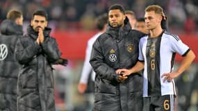 Les joueurs de l'Allemagne après la défaite en Autriche, le 21 novembre 2023
