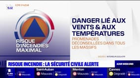 Alpes-Maritimes: le risque d'incendie particulièrement élevé ce week-end
