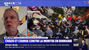 "Il y a très peu de pays [...] qui sont capables de faire face à une telle catastrophe tous seuls": Éric Zipper (secouriste) réagit après le séisme dévastateur qui a frappé la Birmanie