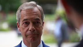 Le chef du parti britannique Reform UK, Nigel Farage, à Londres le 28 juin 2024