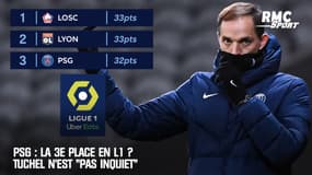 PSG : La 3e place en L1 ? Tuchel n'est "pas inquiet"