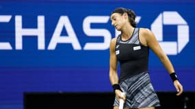 Caroline Garcia lors de son match face à Ons Jabeur à l'US Open, le 8 septembre 2022