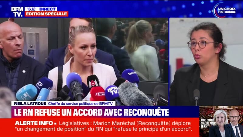 Législatives anticipées: Marion Maréchal annonce que le RN 