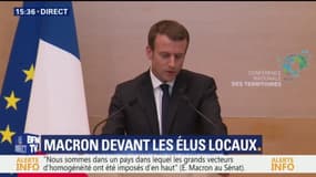 Macron veut "repenser en profondeur l'interaction entre l'Etat et les collectivités" territoriales