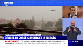 Orages en Corse: Gilles Simeoni s'est entretenu au téléphone avec Emmanuel Macron, qui lui a exprimé "son émotion et sa solidarité"