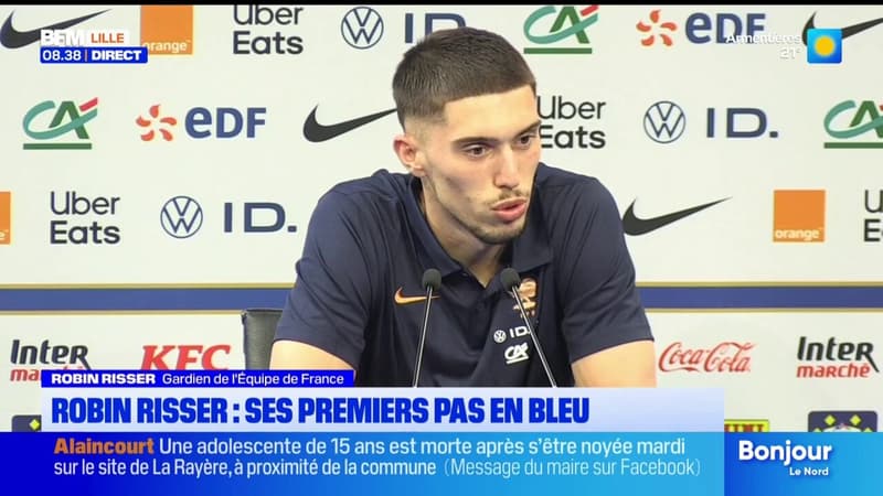 Les premiers pas de Robin Risser avec les Bleus