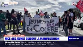 Nice: les jeunes guident la manifestation contre la réforme des retraites