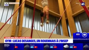 J'aime mes jeux: Lucas Desanges, gymnaste originaire de Rouen, à l'Insep