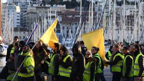 Les gilets jaunes à Marseille, le 26 janvier 2019.